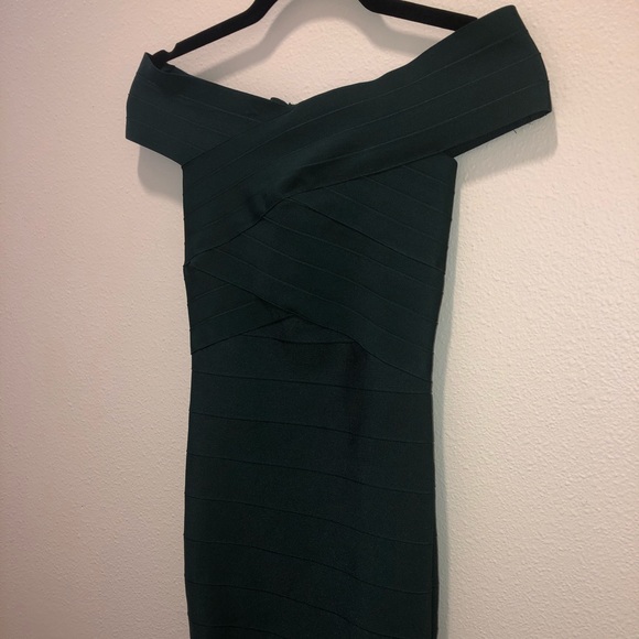 FN Beautiful Green Bandage Dress - Picture 3 of 4